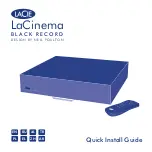 LaCie LaCinema Black RECORD Quick Install Manual preview