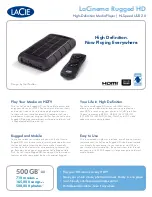 Preview for 1 page of LaCie LaCinema Rugged HD Specification