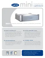 Preview for 1 page of LaCie mini FIREWIRE 300996 Specifications