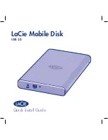 LaCie Mobile Disk Quick Install Manual предпросмотр