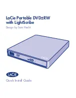 LaCie Portable DVD RW Quick Install Manual предпросмотр