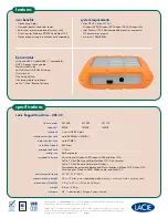 Предварительный просмотр 2 страницы LaCie Rugged 301174 Specifications