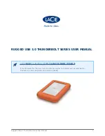 Предварительный просмотр 1 страницы LaCie Rugged USB 3.0 Thunderbolt™ Series User Manual