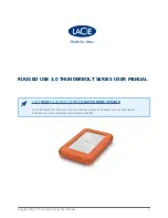 LaCie Rugged USB3 Thunderbolt™ Series User Manual preview