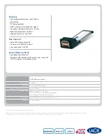 Preview for 2 page of LaCie SATA II 34 Features & Specifications