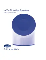 Предварительный просмотр 1 страницы LaCie Speaker Quick Install Manual