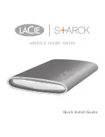 LaCie Starck Desktop Hard Drive Quick Install Manual предпросмотр