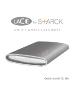 LaCie Starck Mobile USB 3.0 Quick Install Manual preview