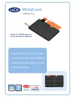 LaCie WriteCard Specifications preview