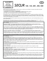 Preview for 7 page of Lacme SECUR 100 User Manual