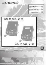 Lacme UBI 10 000 / V100 User Manual preview