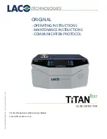 LACO Technologies TITAN Test Manual preview