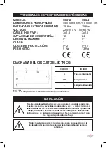 Предварительный просмотр 7 страницы Lacor 39012 Instructions For Use And Maintenance Manual