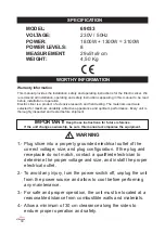 Preview for 30 page of Lacor 69033 Instructions For Use And Maintenance Manual