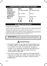 Preview for 6 page of Lacor 69062 Instructions For Use And Maintenance Manual