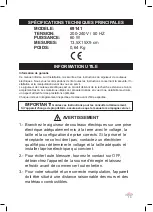 Предварительный просмотр 13 страницы Lacor 69141 Instructions For Use And Maintenance Manual