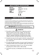 Предварительный просмотр 29 страницы Lacor 69141 Instructions For Use And Maintenance Manual