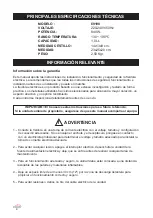 Preview for 4 page of Lacor 69198 Instructions For Use And Maintenance Manual