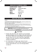 Предварительный просмотр 24 страницы Lacor 69223 Instructions For Use And Maintenance Manual