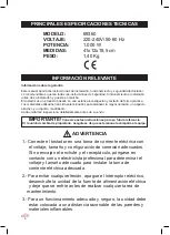 Preview for 6 page of Lacor 69360 Instructions For Use And Maintenance Manual