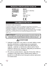 Предварительный просмотр 38 страницы Lacor 69424 Instructions For Use And Maintenance Manual