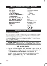 Preview for 6 page of Lacor 69511 Instructions For Use And Maintenance Manual