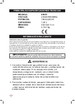 Preview for 6 page of Lacor 69591 Instructions For Use And Maintenance Manual