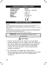 Предварительный просмотр 22 страницы Lacor WHITE Instructions For Use And Maintenance Manual