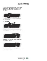 Preview for 12 page of LACOSTE 2-HAND Series Operating And Maintenance Original Instructions