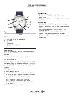 Preview for 5 page of LACOSTE 3-HAND Series Operating And Maintenance Original Instructions