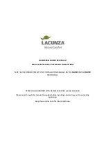 Lacunza SILVER 800 Supplement Instructions preview