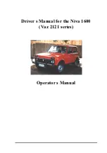 Lada NIVA 1600 Operator'S Manual preview