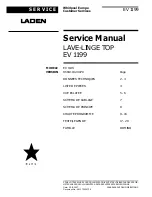 Предварительный просмотр 1 страницы Laden LAVE-LINGE TOP EV 1199 Service Manual