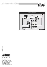 Preview for 6 page of LAE electronic MP1 Series Instructions For Installation And Use Manual