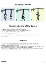 Предварительный просмотр 5 страницы LAEGENDARY Web Swing Safety And Assembly Instructions Manual