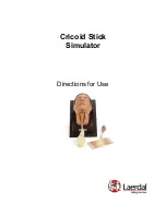 Preview for 1 page of laerdal Cricoid Stick Simulator Directions For Use Manual