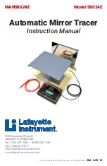 Lafayette Instrument 58024E Instruction Manual предпросмотр