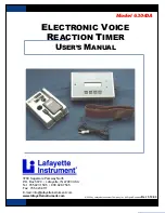 Lafayette Instrument 63040A User Manual preview