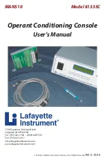 Preview for 1 page of Lafayette Instrument 81335C User Manual