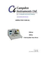 Предварительный просмотр 1 страницы Lafayette Instrument CAMPDEN 7000smz Instruction Manual