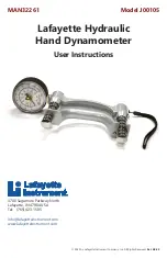 Lafayette Instrument J00105 User Instructions preview