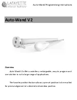 Lafayette Auto-Wand V2 Programming Instructions preview