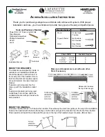 Preview for 1 page of Lafayette Heartland Woods Woodland Harvest Series Installation Instructions