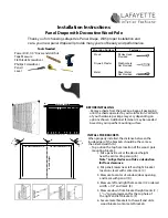 Lafayette Panel Drape with Decorative Wood Pole Installation Instructions preview