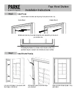 Предварительный просмотр 2 страницы Lafayette PARKE Faux Wood Shutters Installation Instructions