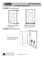 Предварительный просмотр 3 страницы Lafayette PARKE Faux Wood Shutters Installation Instructions