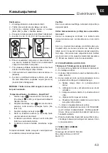 Предварительный просмотр 43 страницы Lafe no 1CEG015 Manual