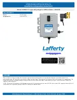 Preview for 1 page of Lafferty 950810 Installation & Operation Instructions