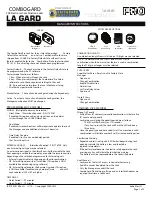 LaGrand COMBOGARD Pro Lock Instructions preview