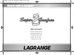 Lagrange 039 111 Instruction Book preview